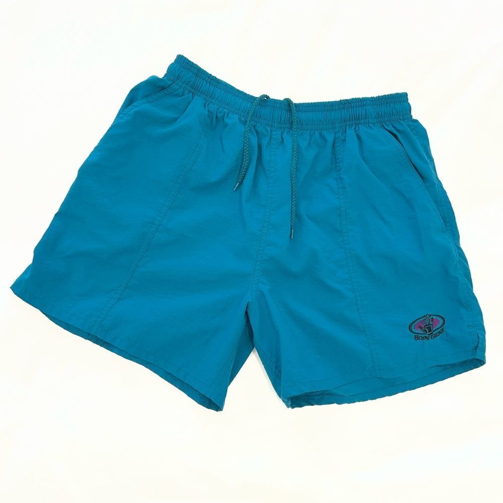 Vintage Body Glove Teal Swim Shorts | 90s Surf Style | Men’s Small